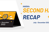 HARA’s Second Half Recap: July–December 2022