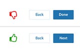 Done vs Next Button and the Implications thereof for the LinkedIn