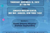 My Speech to the Jamaica Muslim Center Interfaith Meeting