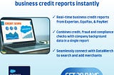 Commercial Credit Checker: Soft pull credit score API