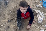 Meditations On A Six Year-Old Amputee Crawling Through Gaza With The Help Of A Roller Skate