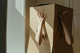 ChangePerson Holding Brown Cardboard Box