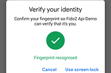 Android Fido2 API Demo