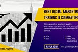 best digital marketing training in Coimbatore