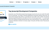 Top Javascript Development Companies
