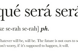 Que Sera, Sera