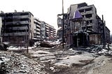 Destroyed building in Sarajevo (BiH)
