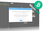 Splash image that shows a screenshot of the Blockchain.poker interface, and the Bitcoin Cash logo.