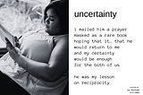 uncertainty