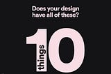 10 things you always forget when you design