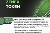 THE BASIS OF ZENEX TOKEN.