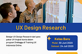 Baru: Pelatihan UX Design Research