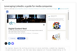 How can media companies better leverage LinkedIn?