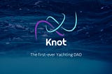 Knot DAO logo underwater, the first ever yachting DAO quote.