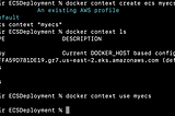 Deploy Docker container in ECS using docker compose