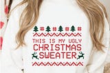 Christmas SVG, This Is My Ugly Christmas Sweater svg, Funny Christmas svg, Funny Christmas Quote, Cut File, Holiday svg, png, dxf, eps