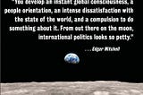 The Overview Effect: we live in a Pale Blue Dot