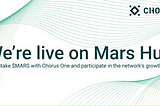 Chorus One announces staking support for MARS