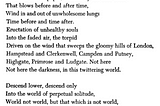 Burnt Norton (III) by T. S. Eliot