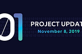 01coin Project Update: November 8, 2019