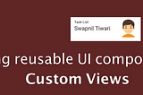 How to export reusable views into custom views?