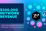 $300,000 in onboarding fees for the WeatherXM Network Association, more stations in the pipeline.