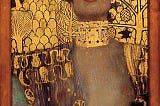 Judith & the head of Holofernes by Gustav Klimt.