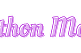 Python: A Mathematical Playground