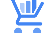 Retail API logo — an outline of a blue shopping cart with an increasing bar graph inside.