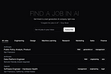 How I built and launched a job board for AI in 2 hours