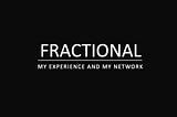 Fractional working and the changing world of work