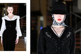 Bettie Page and Christian Dior Walk into a Dance Hall