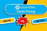 Mythbusting Snowflake Pricing! All the cool stuff you get with 1 credit