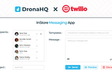 How to embed Twilio conversations in a DronaHQ app to send SMSs and WhatsApp messages.