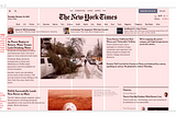 NYT boasts some quality font pairings and adheres to a 5-column grid on their front page.