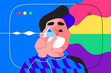 The main image for the article. The character is holding a prism from which a different spectrum of colors comes out. Author: Viktor Salomahin