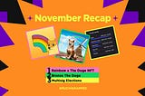 November Recap with The Doge NFT
