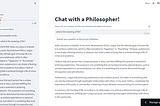 Create a ChatGPT Powered Web App to Chat With Historical Philosophers