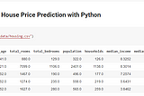 House Price Prediction with Python