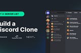 Discord Clone Using Next.js and Tailwind — Part 2: Server List