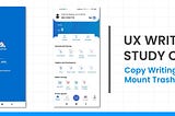 UX Writing Case Study | Mount Trash App