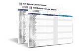 2025 Editorial Calendar Template