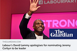 In which David Lammy becomes the latest “person I once foolishly thought might make a good fist of…