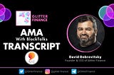 Glitter Finance AMA Recap with Blocktalks