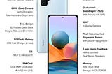 Redmi Note 10 Pro (Glacial Blue, 6GB RAM, 64GB Storage) -120hz Super Amoled Display|64MP with 5mp…