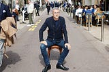 man sitting on chair