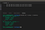 Configuring Ansible Inventory