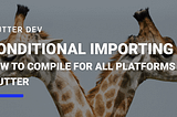 Conditional Importing — How to compile for all platforms in Flutter