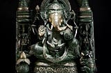 33" Large Size Temple Ganesha In Brass | Handmade | Made In India