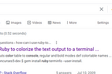 Adding color to Ruby CLI applications